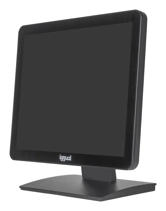 Iggual MTL17X - Monitor POS Táctil Capacitivo 10 Puntos 17" (43,2 cm), Resolución SXGA 1280 x 1024, Panel LCD 4:3, 300 cd/m², VGA, HDMI, USB 2.0, Inclinación Ajustable, Negro