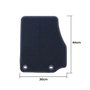 OCC Design Alfombra a Medida BMW E36 Serie 3 Cabrio (1993-1999) 5pz Ribete Amarillo