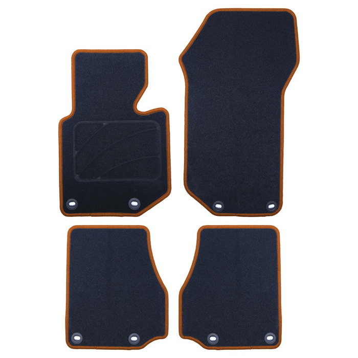 OCC Design Alfombra a Medida BMW E36 Serie 3 Cabrio (1993-1999) 5pz Ribete Amarillo OCC Design Alfombra a Medida BMW E36 Serie 3 Cabrio (1993-1999) 5pz Ribete Amarillo