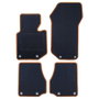 OCC Design Alfombra a Medida BMW E36 Serie 3 Cabrio (1993-1999) 5pz Ribete Amarillo