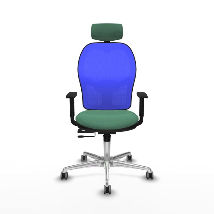 PIQUERAS Y CRESPO Silla de oficina Jorquera con mecanismo Sincro/Traslack Verde esmeralda y Azul PIQUERAS Y CRESPO Silla de oficina Jorquera con mecanismo Sincro/Traslack Verde esmeralda y Azul