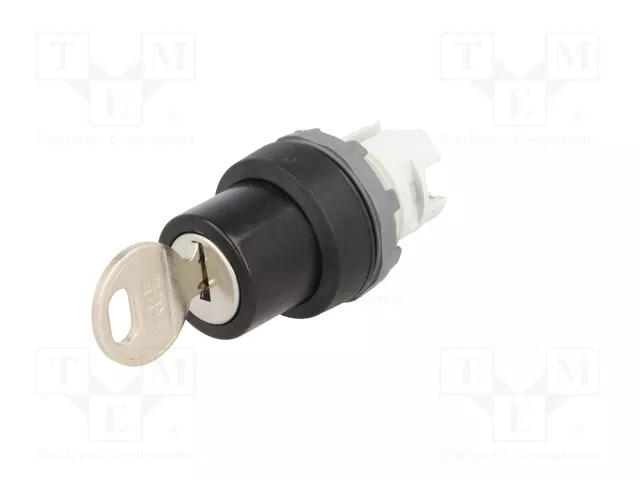 ABB Interruptor rotativo con llave 22mm negro
