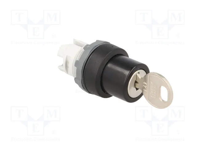 ABB Interruptor rotativo con llave 22mm negro