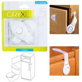 ORYX Protector Cierre Seguridad Frigorífico / Cajón (Blíster 2 Piezas)