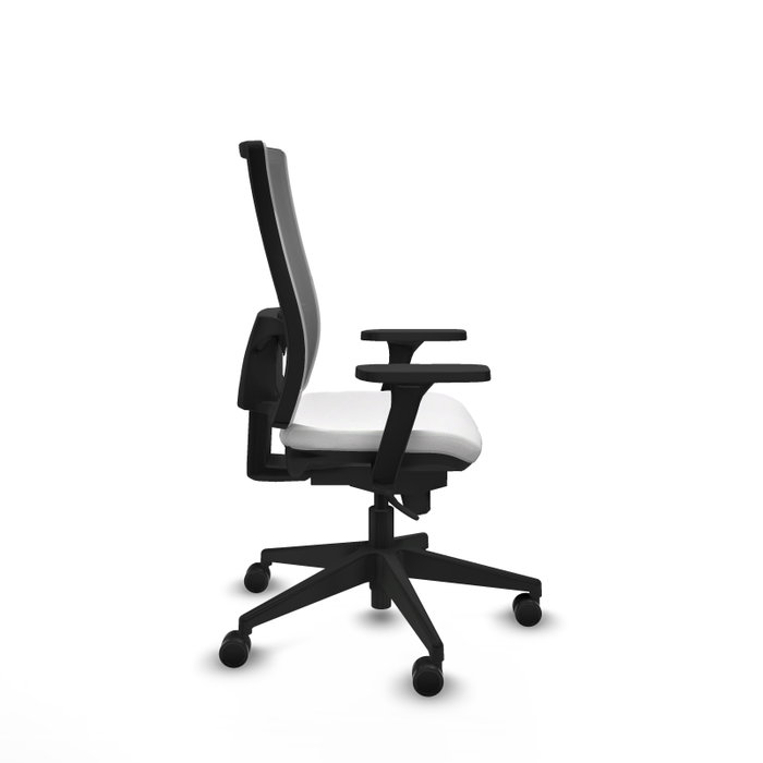 PIQUERAS Y CRESPO Silla de oficina Horna con mecanismo Sincro, Blanco y Gris PIQUERAS Y CRESPO Silla de oficina Horna con mecanismo Sincro, Blanco y Gris