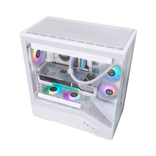 LIAN LI Torre/Caja Gaming V100 ATX/E-ATX - Blanco - Con Ventana de Vidrio Templado y Ventiladores ARGB - Compatible con Radiadores 360mm LIAN LI Torre/Caja Gaming V100 ATX/E-ATX - Blanco - Con Ventana de Vidrio Templado y Ventiladores ARGB - Compatible con Radiadores 360mm