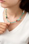 Heliophilia Silver Collar ELKGC68309 con cuerpo de metal lacado, resistente al deslustre