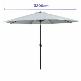 Marbueno Sombrilla de Jardín de 300 cm en Blanco
