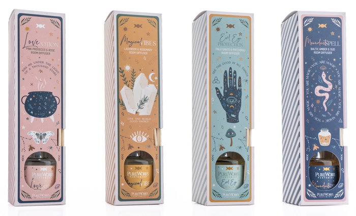 DKD Home Decor Ambientador Mikado Esot3 Urban Azul Mostaza Rosa Turquesa 5 x 25 x 5 cm