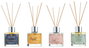 DKD Home Decor Ambientador Mikado de Cristal 50 ml, Pack de 4 Surtido