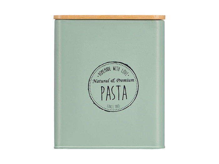 Kinvara Tarro Cuadrado Tapa Bambú Pasta Verde Menta (Pack de 12)