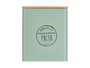 Kinvara Tarro Cuadrado Tapa Bambú Pasta Verde Menta (Pack de 12)