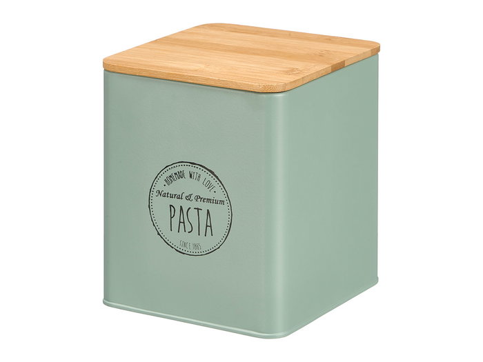 Kinvara Tarro Cuadrado Tapa Bambú Pasta Verde Menta (Pack de 12)