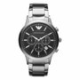 Armani AR2434 Reloj para Hombre con Cronógrafo Plateado