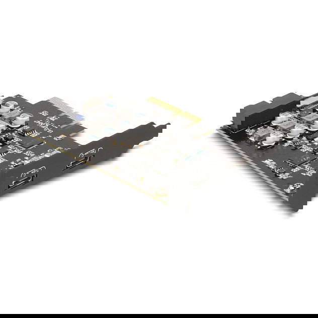 DeLOCK 90345 Tarjeta PCIe 3.0 x4 con 2 Puertos USB Tipo-C Externos 10 Gbps (3.2 Gen2) y 1 Interno USB Tipo-E + 19 Pines - Factor de Bajo Perfil DeLOCK 90345 Tarjeta PCIe 3.0 x4 con 2 Puertos USB Tipo-C Externos 10 Gbps (3.2 Gen2) y 1 Interno USB Tipo-E + 19 Pines - Factor de Bajo Perfil