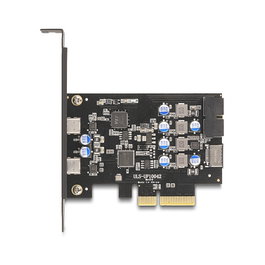 DeLOCK 90345 Tarjeta PCIe a 2 x USB Tipo-C y conectores internos USB 10 Gbps