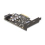 DeLOCK 90345 Tarjeta PCIe a 2 x USB Tipo-C y conectores internos USB 10 Gbps