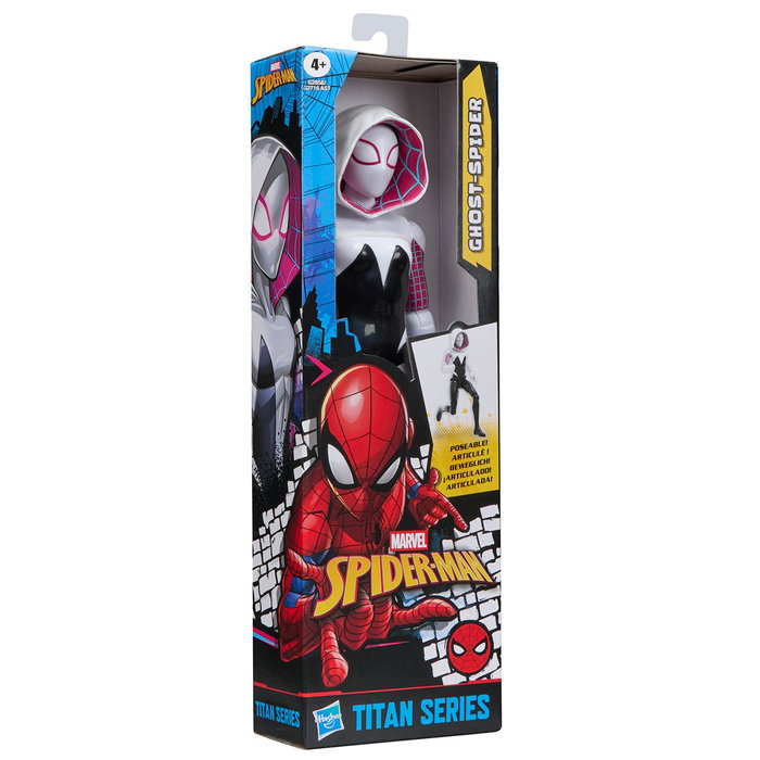 Hasbro Marvel Figura de Acción Titan Series Ghost Spider G2858 - 30cm Inspirada en los Cómics