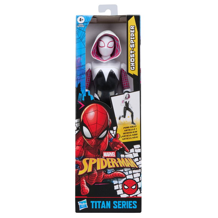 Hasbro Marvel Figura de Acción Titan Series Ghost Spider G2858 - 30cm Inspirada en los Cómics