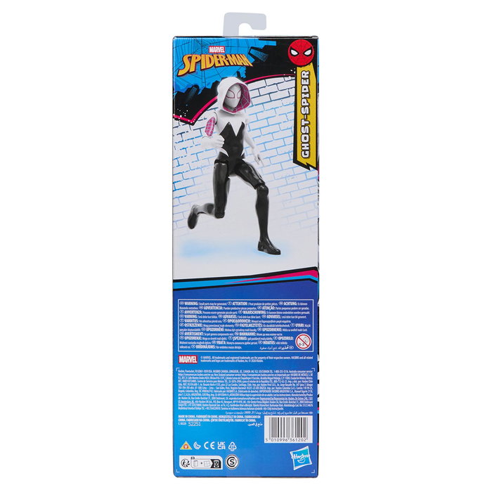 Hasbro Marvel Figura de Acción Titan Series Ghost Spider G2858 - 30cm Inspirada en los Cómics