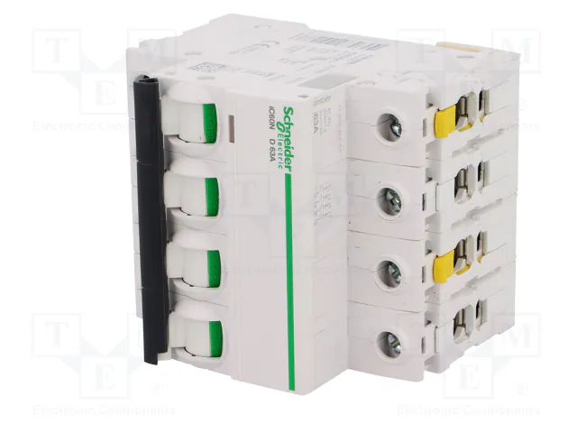 SCHNEIDER ELECTRIC iC60N ACTI9 Interruptor magnetotérmico 63A 4 polos Caract D