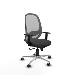 PIQUERAS Y CRESPO Silla de oficina Cilanco Gris con mecanismo Sincro