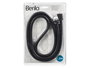 Berilo Manguera Ducha 1.5M Negro 21.5x2.5x15 cm (Set de 12)