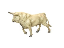 Deqube Toro Bravo Jabonero Trotando Réplica Animal Pintada a Mano Colección 20 Toros