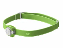 Gp Linterna de cabeza infantil LED 40 lúmenes 2 niveles de intensidad color verde