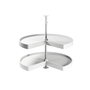 Emuca Juego de bandejas giratorias Shelvo 3/4 para módulo 800mm, Blanco