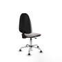 PIQUERAS Y CRESPO Silla de oficina Algarra Blanco con Base Cromada