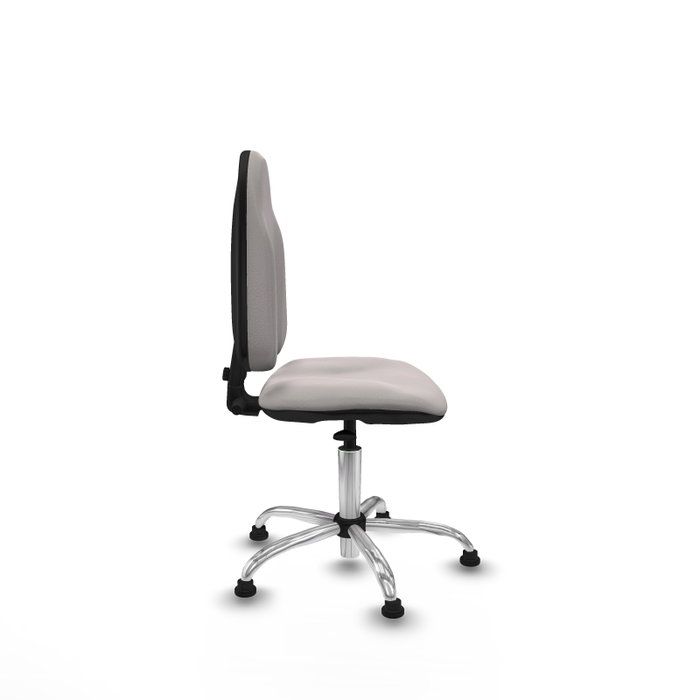PIQUERAS Y CRESPO Silla de oficina Algarra Blanco con Base Cromada PIQUERAS Y CRESPO Silla de oficina Algarra Blanco con Base Cromada