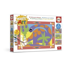 Educa Juego Magic Art Number Dinosaurios