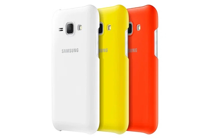 Samsung EF-PJ100B Funda blanda para Galaxy J1, 10.9 cm (4.3"), Color Amarillo