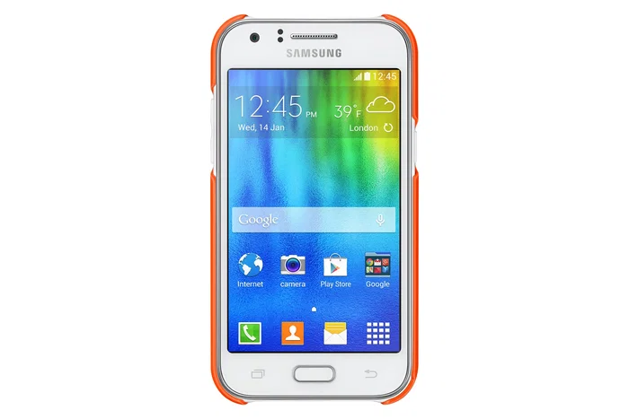 Samsung EF-PJ100B Funda blanda para Galaxy J1, 10.9 cm (4.3"), Color Amarillo