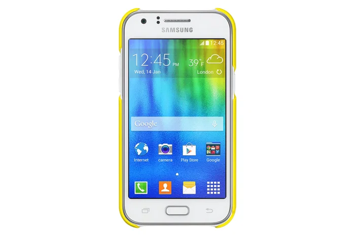 Samsung EF-PJ100B Funda blanda para Galaxy J1, 10.9 cm (4.3"), Color Amarillo