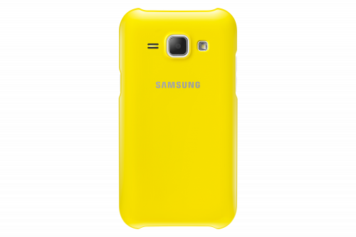 Samsung EF-PJ100B Funda blanda para móvil Amarillo Compatible con Samsung Galaxy J1 de 4.3"