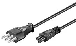 MicroConnect Cable de Alimentación Tipo L Italia - C5, 3m - Aprobado por IMQ