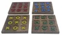 DKD Home Decor Juego de Mesa Tres en Raya Mango 15x15x2 cm Surtido