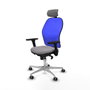 PIQUERAS Y CRESPO Silla de oficina Jorquera Gris/Azul