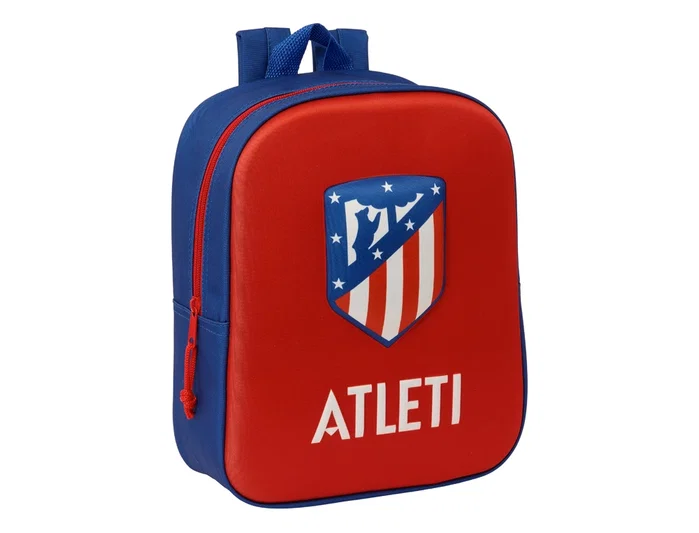 Safta Mochila de Guardería 3D Atlético de Madrid de 27 cm