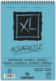 Bloc De Dibujo Canson Xl Aquarelle Con Espiral Grano Fino A5 300G 30H