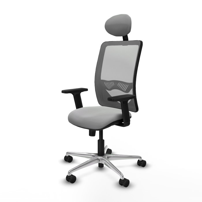 PIQUERAS Y CRESPO Silla de oficina Zulema con mecanismo Sincro, Gris