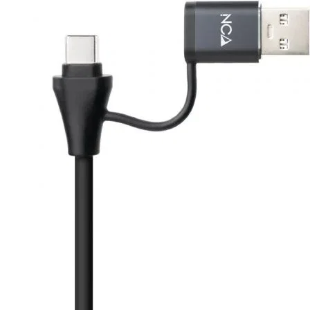 Nano Cable Capturadora de Video Externa HDMI 4K/30HZ 10.15.0001, USB-C/USB-A, Compatible con Windows, Mac, Android, Gris