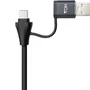 Nano Cable Capturadora de Video Externa HDMI 4K/30HZ 10.15.0001, USB-C/USB-A, Compatible con Windows, Mac, Android, Gris