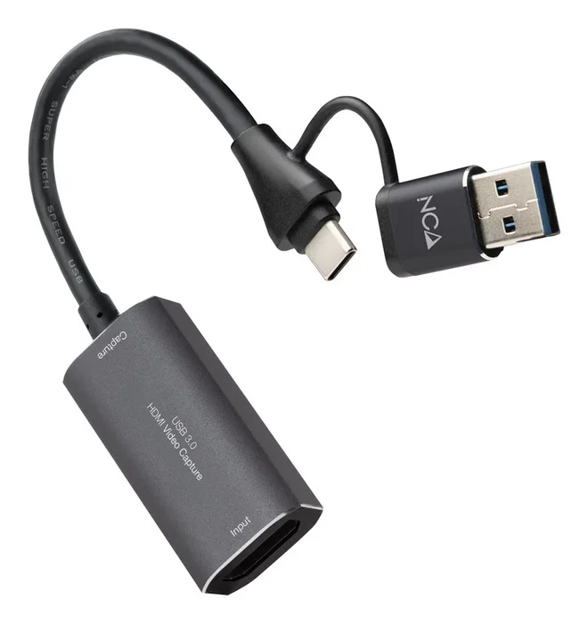 Nanocable Capturadora de Vídeo/Audio HDMI 4K USB-C/USB-A 10.15.0001