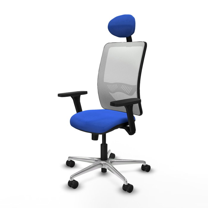 PIQUERAS Y CRESPO Silla de oficina Zulema con Mecanismo Sincro Azul y Blanco PIQUERAS Y CRESPO Silla de oficina Zulema con Mecanismo Sincro Azul y Blanco