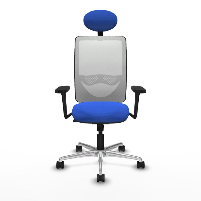 PIQUERAS Y CRESPO Silla de oficina Zulema con Mecanismo Sincro Azul y Blanco PIQUERAS Y CRESPO Silla de oficina Zulema con Mecanismo Sincro Azul y Blanco