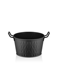 Hermia PZM0128 Panera Negra Galvanizada 8x8x8cm
