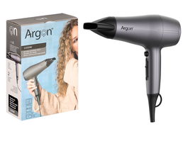 Argon Secador de Pelo Antracita Negro Mate 2200W 23x8.5x26cm (Set de 6)